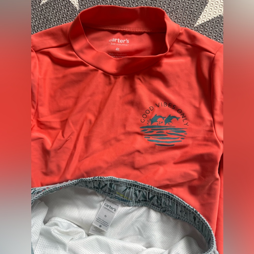 Carter's Rashguard and Swim Trunks - Picture 2 of 3